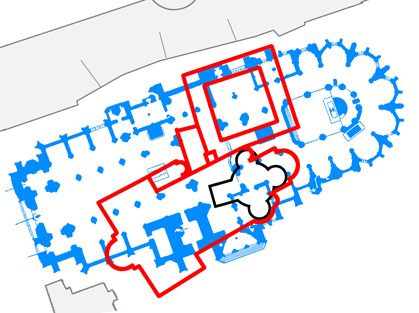 Ground plan of the St. Vitus Cathedral