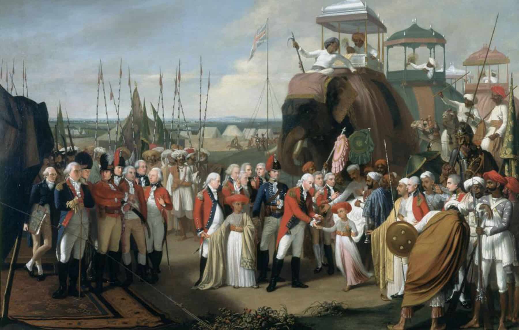 Illustration of British Rule over India