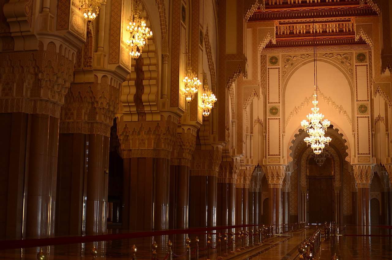 Inside of Hasan II Mosque
