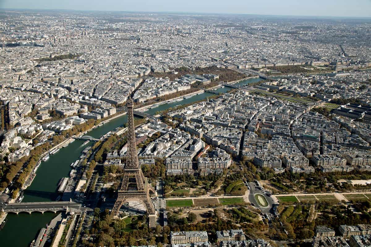 Eiffel Tower from above