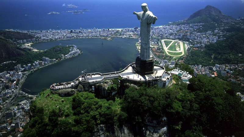 Christ the Redeemer Statue from above