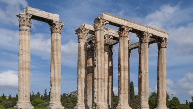 Temple of Olympian Zeus in Athens