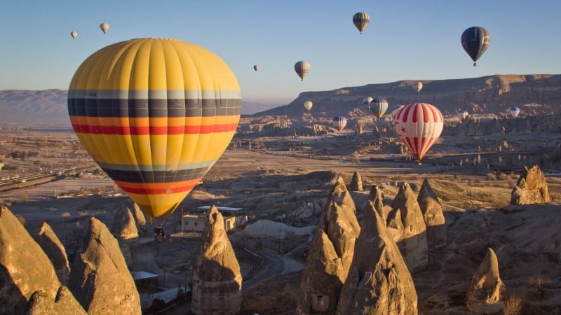 hot balloon in cappadocia