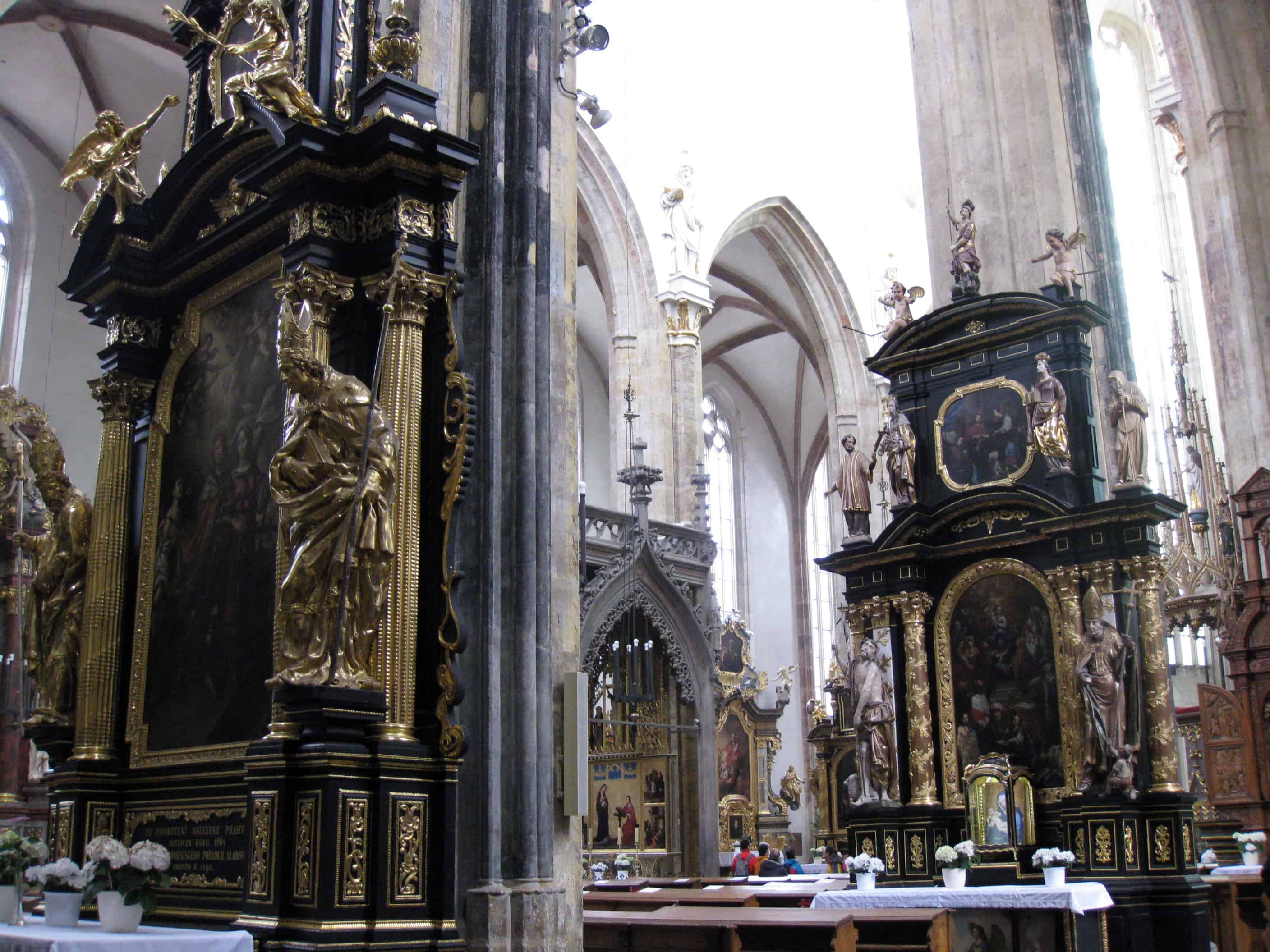 Interior of The Church of Our Lady before Tyn